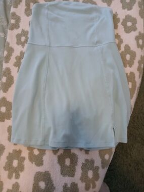 American Eagle Outfitters Strapless Light Blue Dress